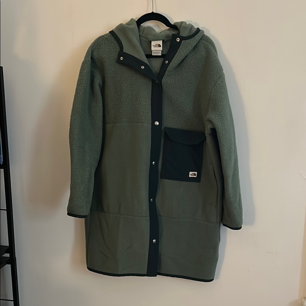 The North Face Green Hooded Coat